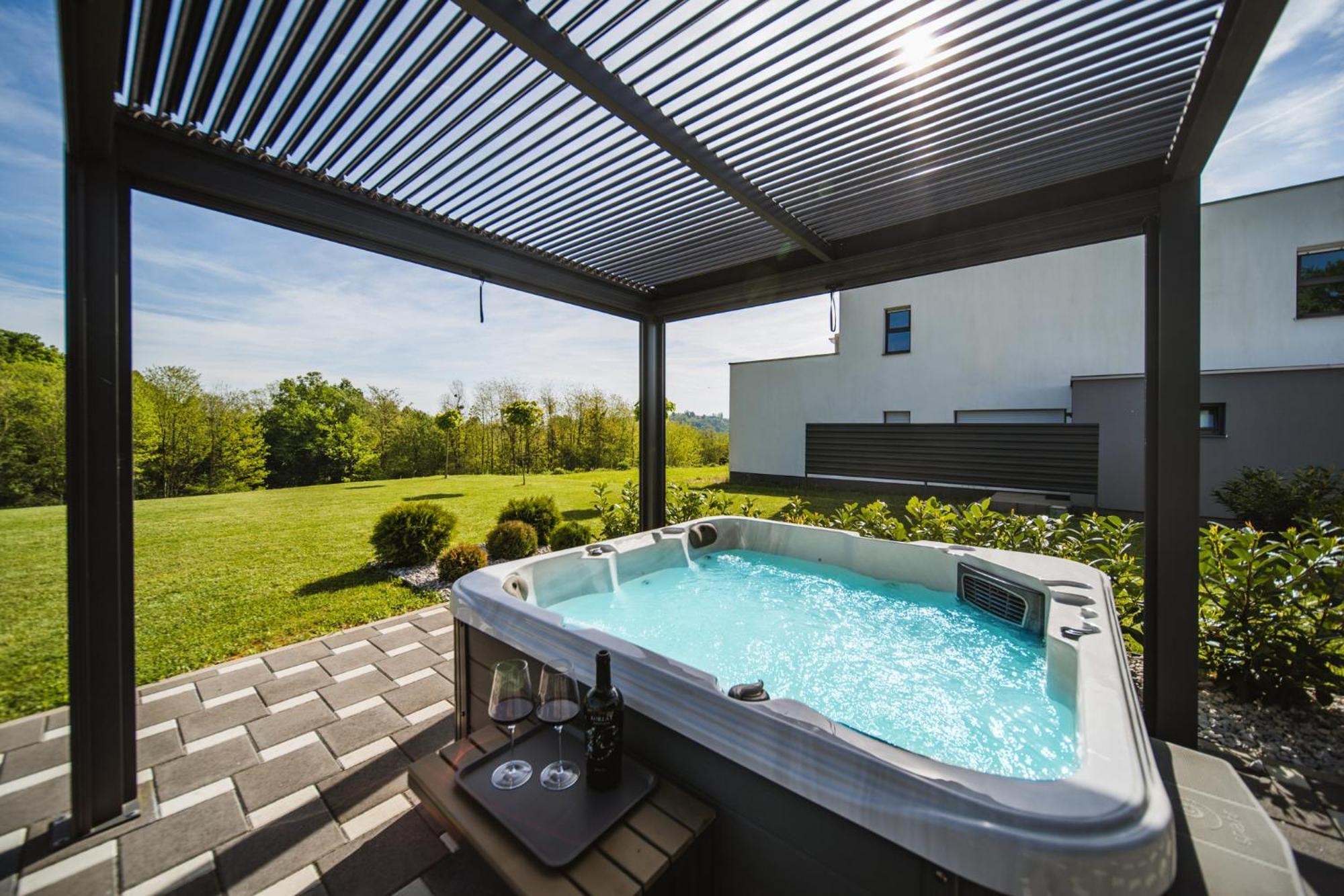 K Relax Place, Varazdinske Toplice, Modern Home With Sauna, Jacuzzi, Wifi ภายนอก รูปภาพ